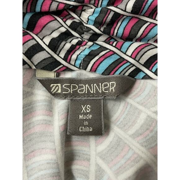 Spanner Women’s Size XS Activewear Jacket Yoga Walking Snap Front Pink Blue Gray - Picture 8 of 11